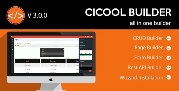 Cicool – Page, Form, Rest API and CRUD Generator
