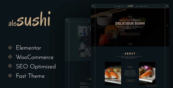 AleSushi – Restaurant WordPress Theme