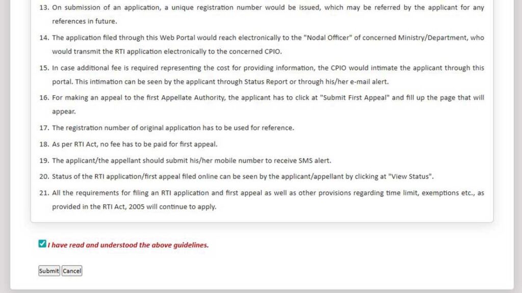 I have read and understood the above guidelines