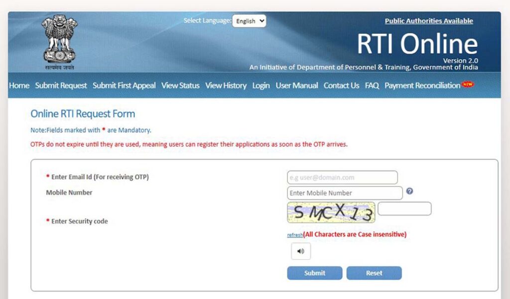 How to File an Online RTI Application Full Detaille