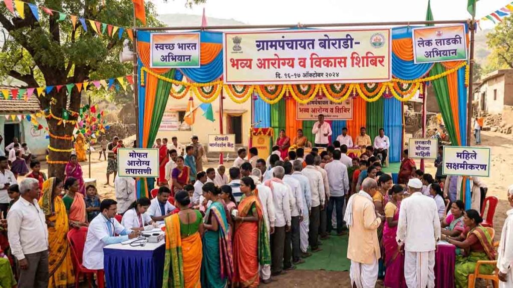 grameen bandhkam kamgar safety kit Shibir Photo