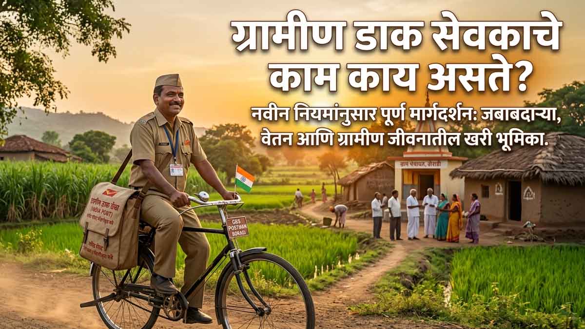 ग्रामीण डाक सेवक (GDS) म्हणजे काय? Gramin Dak Sevak Kam