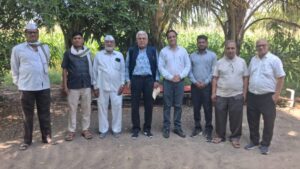 डॉ. हिरा पावरा यांचे पोर्ट्रेट + कोडीद गावाचे निसर्ग फोटो.