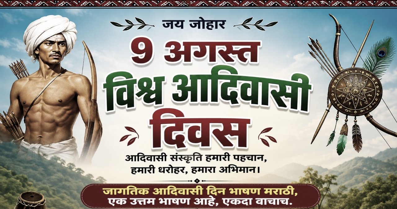 जागतिक आदिवासी दिन भाषण मराठी : Jagtik Adivasi Din Bhashan Marathi, प्रतिमा ai द्वारे निर्मित