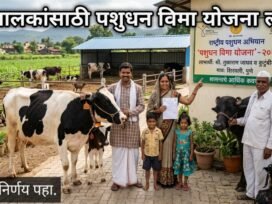 राज्य शासनाचा मोठा निर्णय! पशुपालकांसाठी 'Pasudhan Vima Yojana' लागू पहा शासन निर्णय.