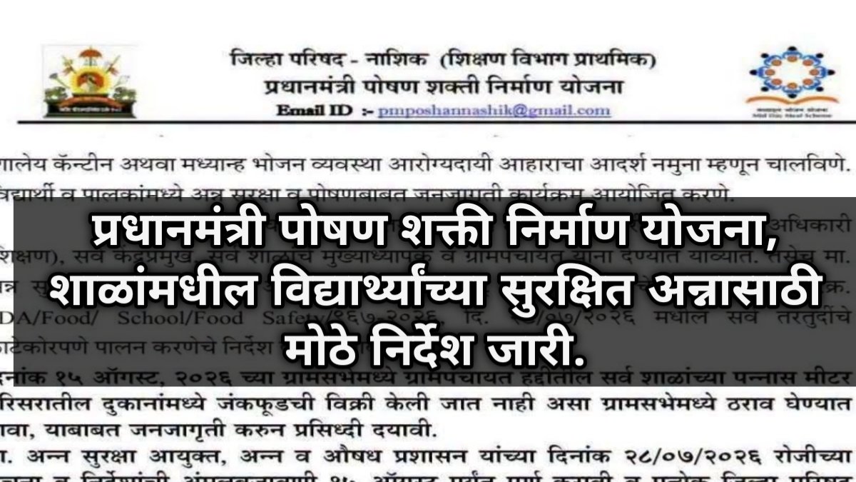 PM Poshan Shakti Nirman Yojana GR