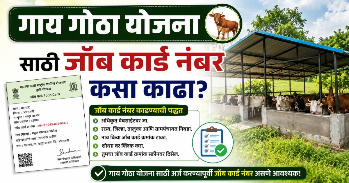 Gay Gotha Yojana Job Card Number कसा काढावा?