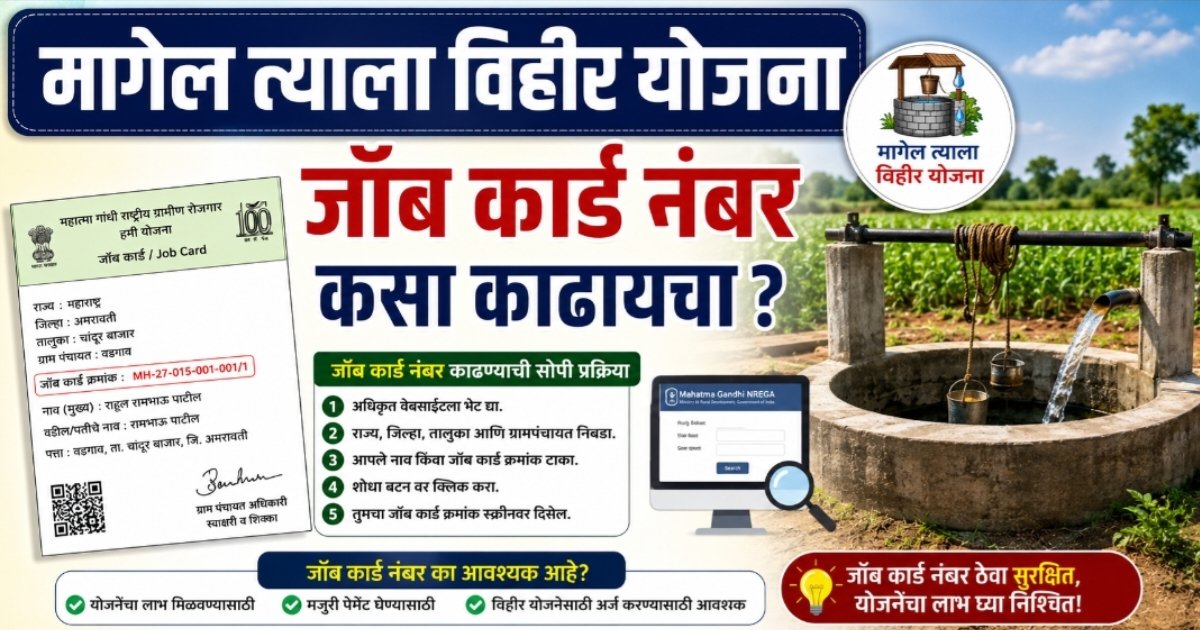 Magel Tyala Vihir Yojana Job Card Number कसा काढायचा?
