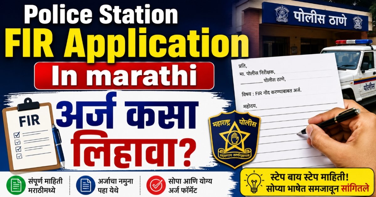 Police Station FIR Application in Marathi