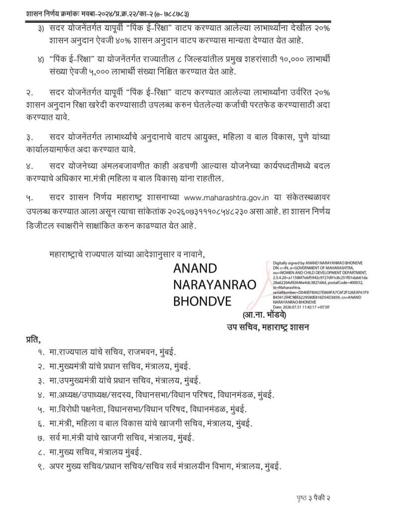 Pink E-Rickshaw Yojana GR Page No 2