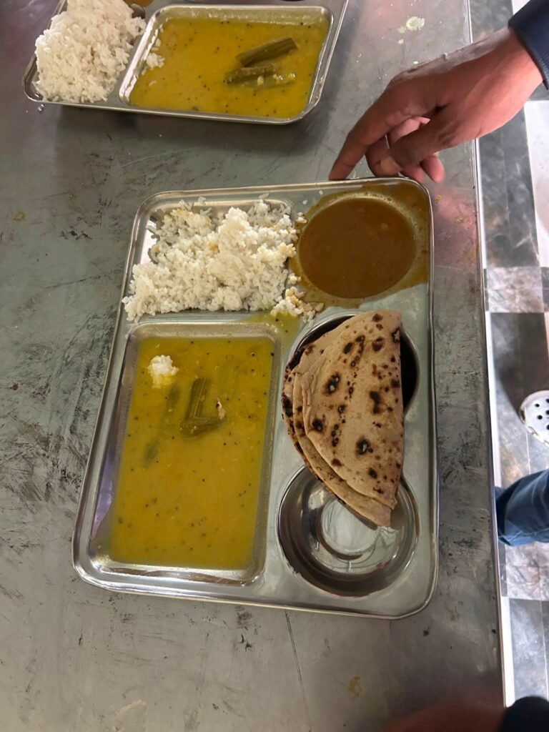 Shambles of the nutritional meal scheme at the government ashram school in Sakri taluka: