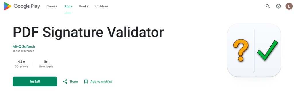 PDF Signature Validator App Download