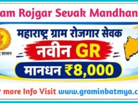 Gram Rojgar Sevak दरमहा ₹८,००० मानधन मिळेल; राज्य शासनाचा नवा GR पहा.
