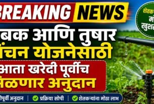Thibak-Tushar Sinchan Yojana, आता पूर्ण पैसे भरण्याची गरज नाही; खरेदीपूर्वीच मिळणार अनुदान