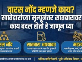 Varas Nond Mhanje Kay? खातेदाराच्या मृत्यूनंतर 7/12 वर काय बदल होतो?