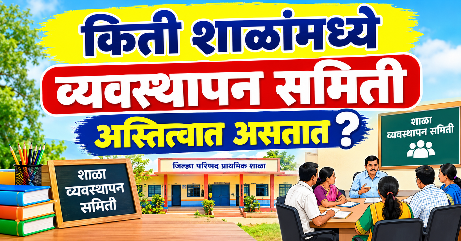 किती शाळांत व्यवस्थापन समित्या अस्तित्वात? (how many schools do management committees exist?)